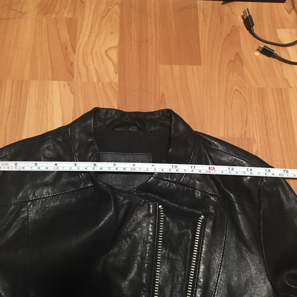 All Saints Arlo Leather Jacket US 0 - Picture 6 of 12